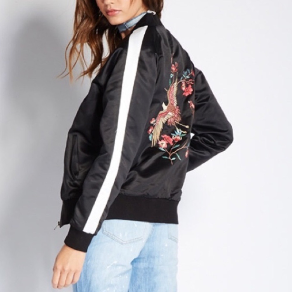 Embroidered Bomber Jacket
